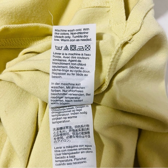 J Crew Factory Men’s Polo Shirt Medium Flex Pique Yellow Cotton Split Hem EUC - Picture 9 of 9